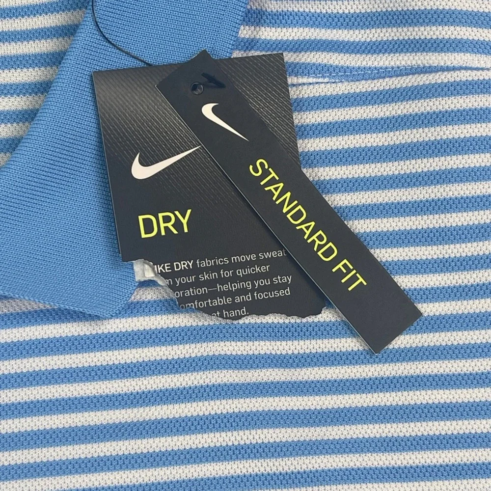 Nike Victory Stripe Golf Polo Mens XL Blue 2020 Ryder Cup Whistling Straits NWT